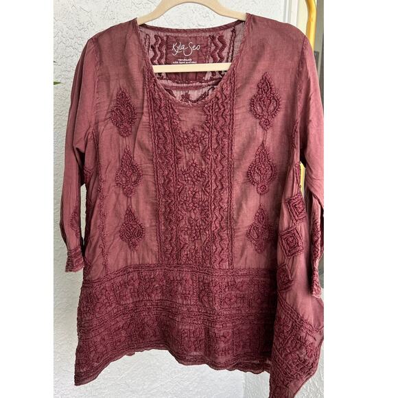 Anthropologie Tops - NWT Anthropology by Kyla Seo Blouse Pink Oversized